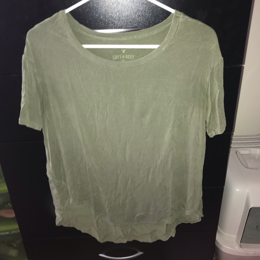 Oversized AEO green shirt XS